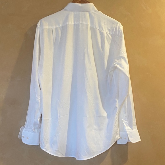 Nordstrom White Dress Shirt for Men Trim Fit 15 1/2 32/33 - Picture 2 of 8
